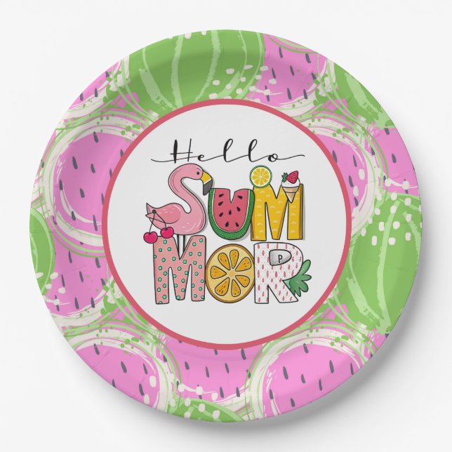 Plato De Papel Savor the Sunshine (Anverso)