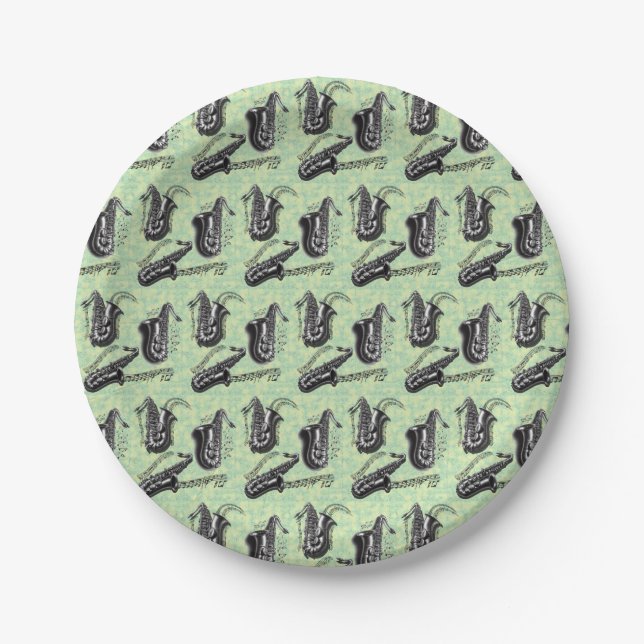 Plato De Papel Sax (Anverso)