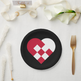 Plato De Papel Scandinavian Yule Hear