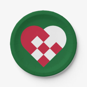 Plato De Papel Scandinavian Yule Hear