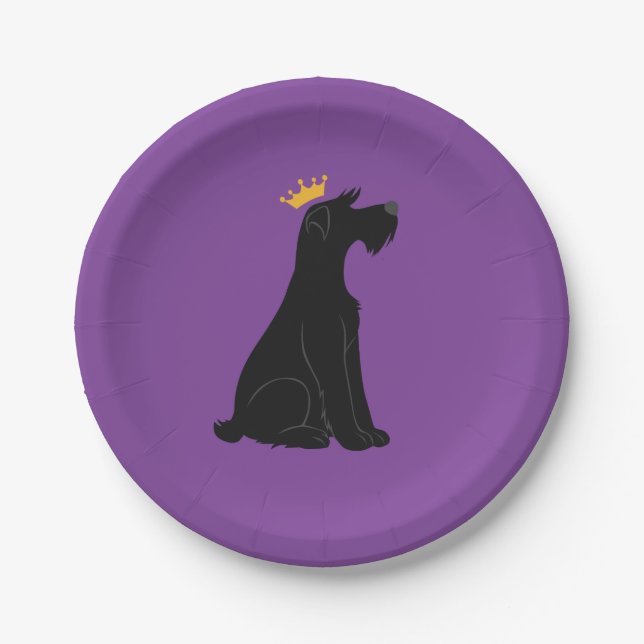 Plato De Papel Schnauzer Prince (Anverso)