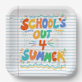 Plato De Papel School’s Out Loose Leaf Paper