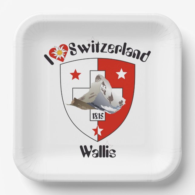 Plato De Papel Schweiz Suisse Svizzera Svizra Switzerland Teller (Anverso)