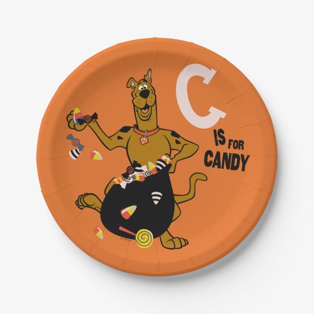 Plato De Papel Scooby-Doo | C es para Candy (Anverso)