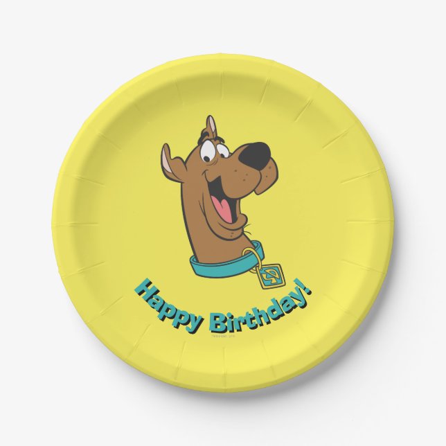 Plato De Papel Scooby-Doo Happy Face (Anverso)