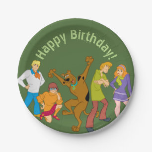 Plato De Papel Scooby-Doo Mystery Inc. Pandilla entera