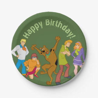 Plato De Papel Scooby-Doo Mystery Inc. Pandilla entera