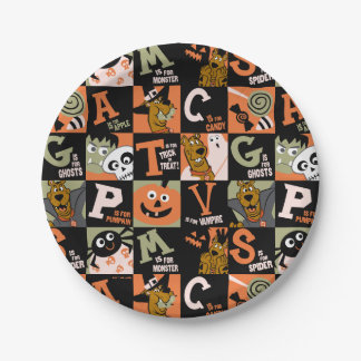 Plato De Papel Scooby-Doo | Patrón de Halloween