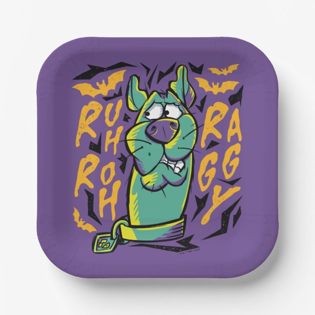 Plato De Papel Scooby-Doo | Ruh Roh Raggy (Anverso)