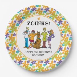 Plato De Papel Scooby-Doo y el cumpleaños de Gang Groovy