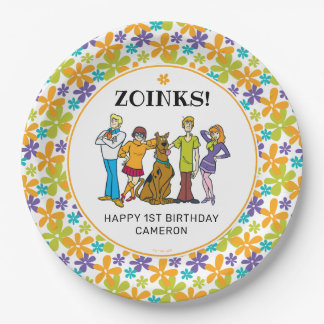 Plato De Papel Scooby-Doo y el cumpleaños de Gang Groovy