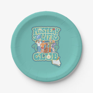 Plato De Papel Scooby-Doo y la pandilla "Mystery Solvers Club"