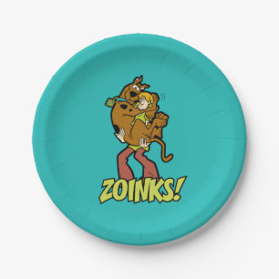 Plato De Papel ¡Scooby-Doo y Zoinks lanudo!