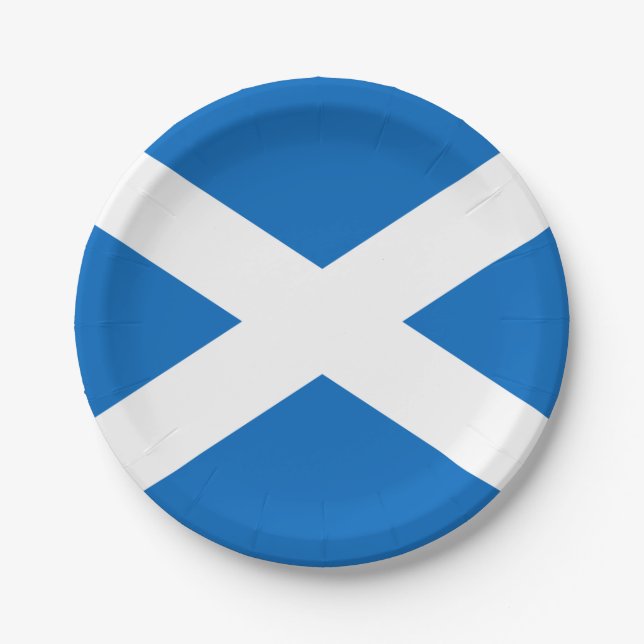 Plato De Papel Scotland flag Paper Plate (Anverso)