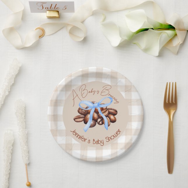 Plato De Papel Se está preparando un pequeño grifo (Boda)