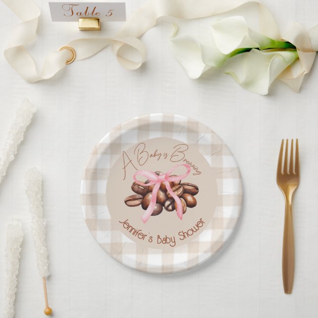 Plato De Papel Se está preparando un pequeño grifo (Boda)