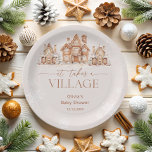 Plato De Papel Se necesita un Baby Shower de invierno de aldea<br><div class="desc">Las planchas de papel Baby Shower It Takes a Village tienen un acogedor y bonito tema de invierno. Se trata de un pequeño pueblo con pequeñas casas y árboles cubiertos de nieve que le confieren un ambiente cálido y acogedor. Los colores son suaves y neutros, lo que los hace perfectos...</div>