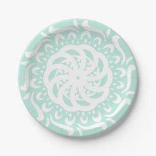 Plato De Papel Sea Glass Mandala