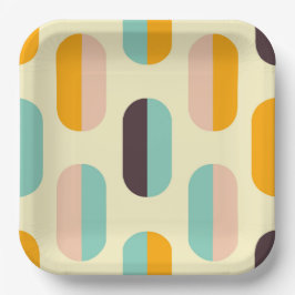 Plato De Papel Seamless geometric pattern in retro vibes