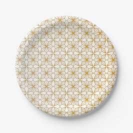 Plato De Papel Seamless geometric pattern with intricate 