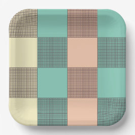 Plato De Papel Seamless plaid pattern