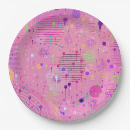 Plato De Papel Seasonal Fruit Salad: Abstract Painting