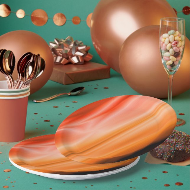 Plato De Papel Seda al atardecer (Multi)