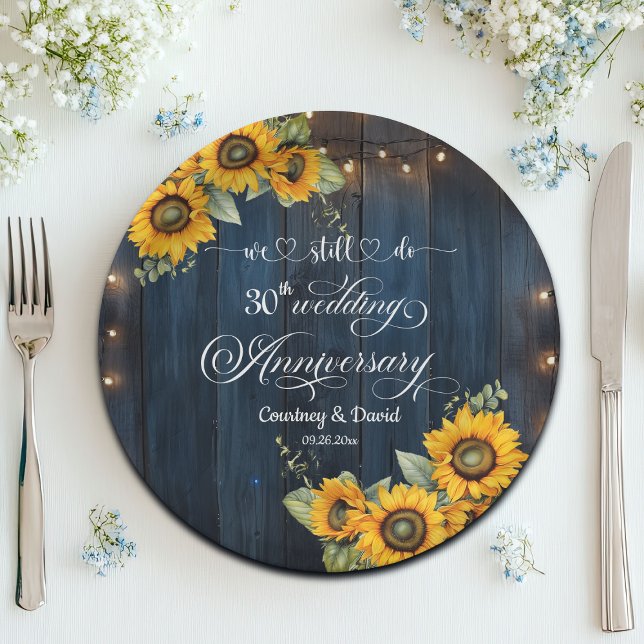 Plato De Papel Seguimos haciendo 30° Aniversario Boda (Subido por el creador)
