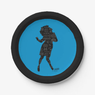Plato De Papel Seinfeld Elaine Dance Silhouette