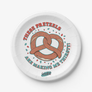 Plato De Papel Seinfeld Estos Pretzels me están sembrando la se