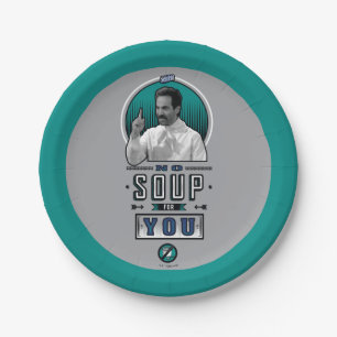 Plato De Papel Seinfeld Sin Sopa Para Usted Gráfico