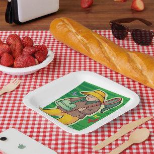 Plato De Papel Selector de mariposa