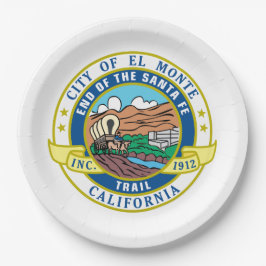 Plato De Papel Sello urbano de El Monte (California)