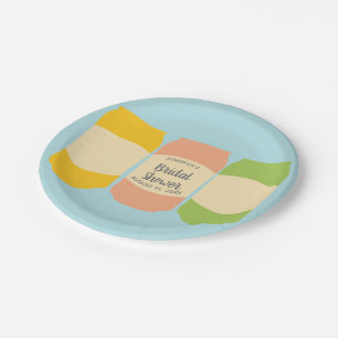 Plato De Papel Seltzer Soda Cans Fiesta de ducha de novia persona