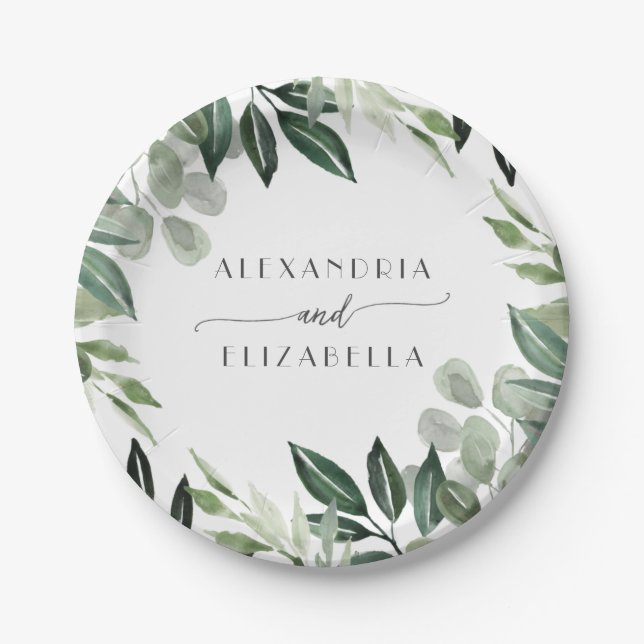Plato De Papel Selva Esmeralda (Anverso)
