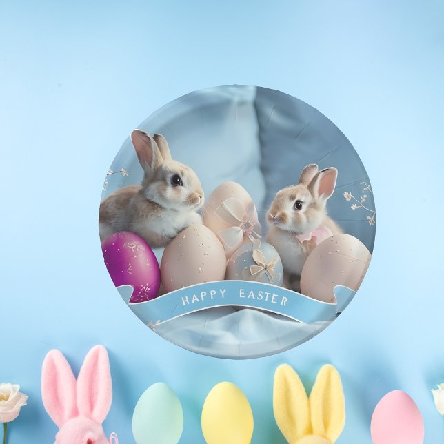 Plato De Papel Semana Santa Dos Conejos y Placas De Papel De Huev (Subido por el creador)