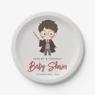 Plato De Papel Sencilla Fiesta de Harry Potter para Bebé