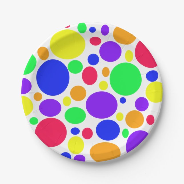 Plato De Papel Sencillamente Scrumptuous SPOTS (Anverso)