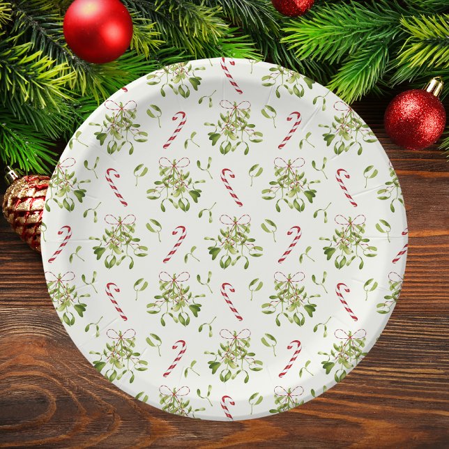 Plato De Papel Sencillos Navidades Elegantes Vegetación acuática (Subido por el creador)