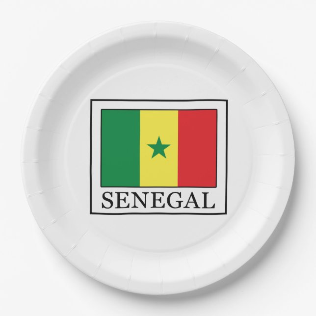 Plato De Papel Senegal (Anverso)