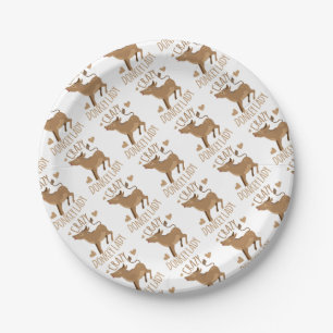 Plato De Papel señora loca del burro