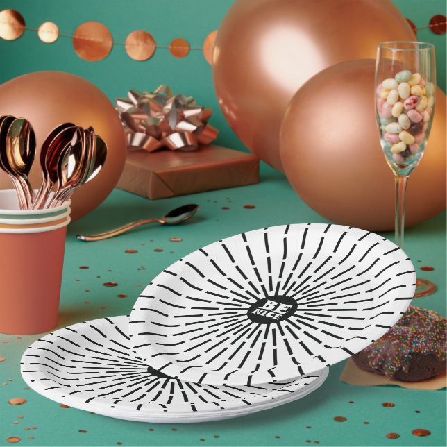 Plato De Papel Ser agradable (Multi)