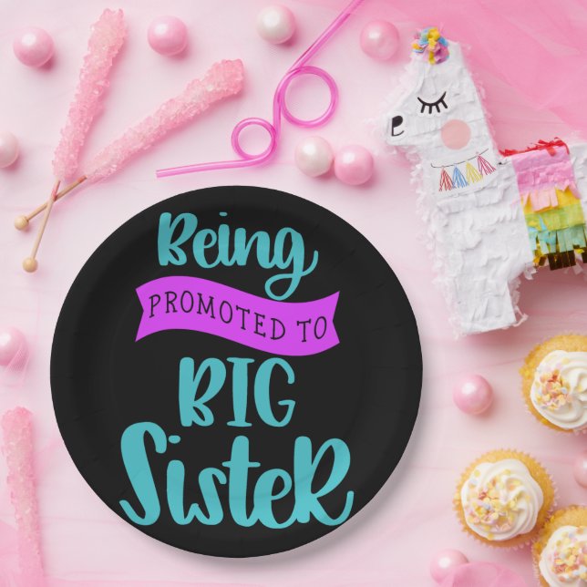 Plato De Papel Ser Promovida A Gran Hermana (Fiesta)