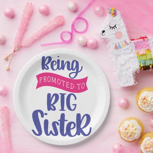 Plato De Papel Ser Promovida A Gran Hermana (Fiesta)