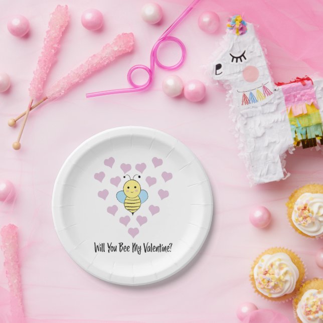 Plato De Papel ¿Serás Mi Valentín? (Fiesta)