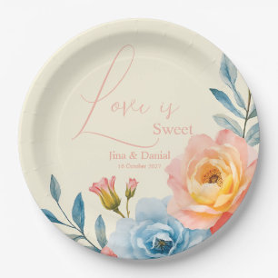 Plato De Papel Serenade Garden
