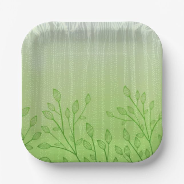 Plato De Papel Serenidad Groenlandia: Diseño de moda inspirado en (Anverso)