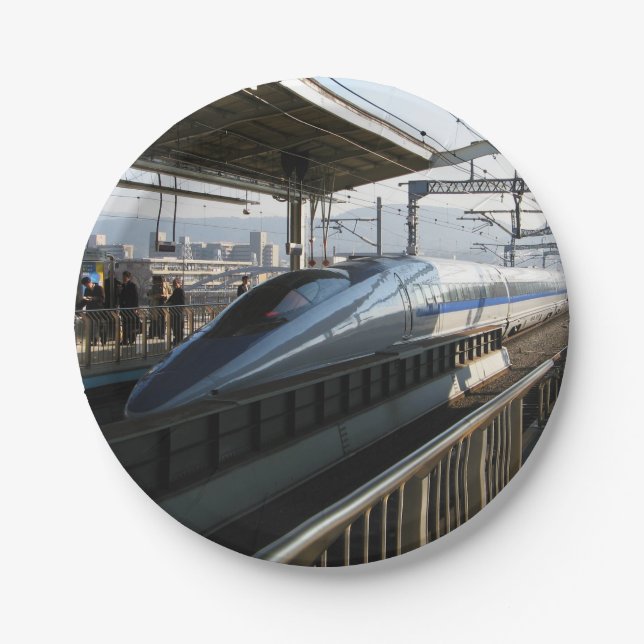Plato De Papel Serie 500 Shinkansen 新 幹 tren de bala 線 (Anverso)