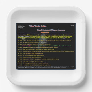 Plato De Papel Serie de OVNIS: Los Alienígenas están observando