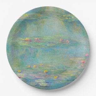 Plato De Papel Serie Water Lilies de Claude Monet